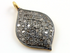 Pave Diamond Pear Shape Pendant, (DCH-108)